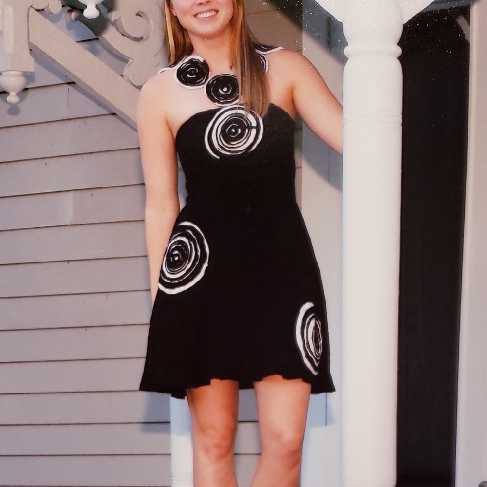 Black and white dress
